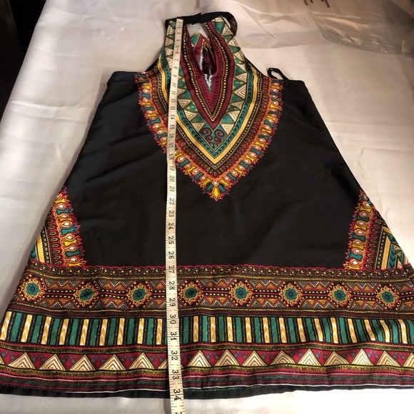 Band of Gypsies Azetc Print Halter Dress - Picture 12 of 16